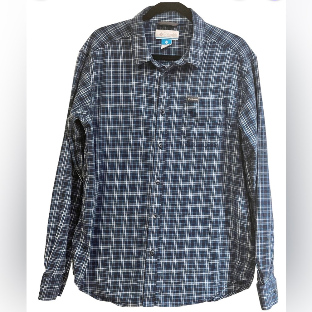Columbia men’s L button up long sleeve shirt - Picture 1 of 3